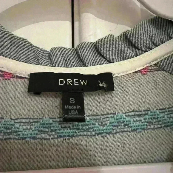 Women’s Drew Blue Aztec Print Top with Fringe Bottom- Size Small- EUC - Picture 2 of 4